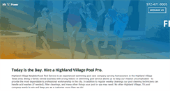 Desktop Screenshot of poolservicehighlandvillage.com